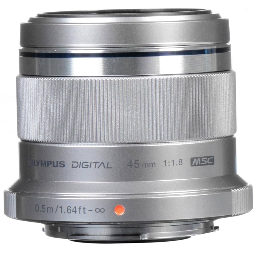 Olympus M. Zuiko Digital ED 45mm f1.8 (Silver) Lens for